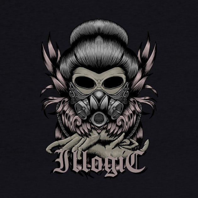 Geisha skull ILLOGIC by CNX